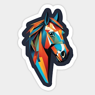 Geometric Horse's Head Sticker